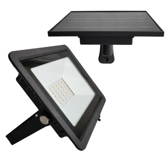 Refletor Holofote LED Solar Luminária Parede Externa 600 Lúmens Luz Branca 6000K Menor preço em Refletor Holofote LED Solar Luminária Parede Externa 600 Lúmens Luz Branca 6000K