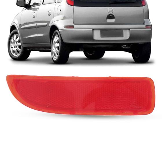 Imagem de Refletor Lanterna Olho de Gato Para-Choque Traseiro Chevrolet Corsa Hatch G2 2002 a 2012
