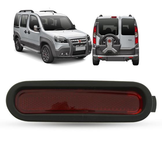 Imagem de Refletor Lanterna Parachoque Traseiro Olho de Gato Fiat Doblo Adventure 2010 a 2021