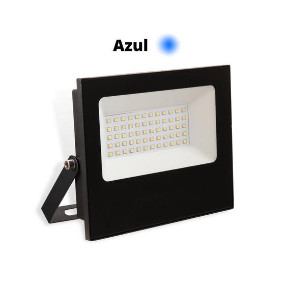 Imagem de Refletor Led 100w Azul SMD Prova D'Água Bivolt Jardim