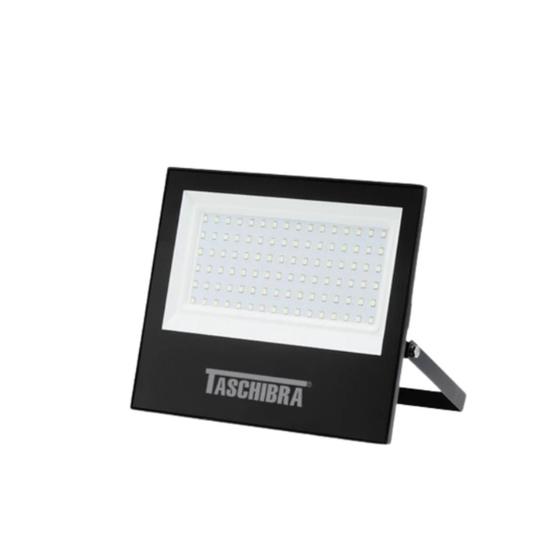 Imagem de Refletor LED 100W Branco Frio Preto - TASCHIBRA