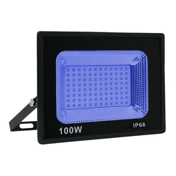 Imagem de Refletor LED 100W IP66 Azul Bivolt