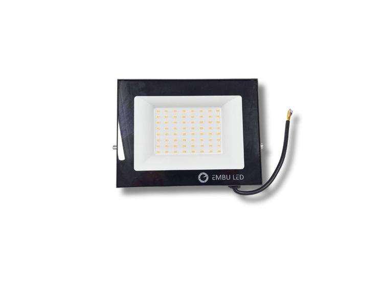 Imagem de Refletor Led 100W RGB Slim C/ Controle Remoto IP67 Embu Led