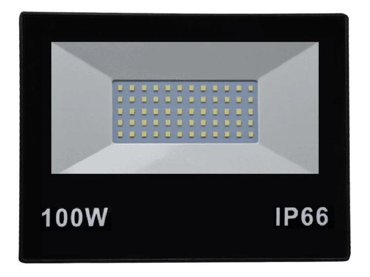 Refletor Led 100w Smd Prova Dágua Ip66 Holofote 6500k Menor preço em Refletor Led 100w Smd Prova Dágua Ip66 Holofote 6500k