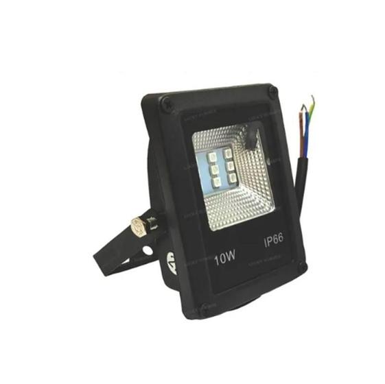Imagem de Refletor Led 10W Rgb Colorido Com Controle Varias Cores
