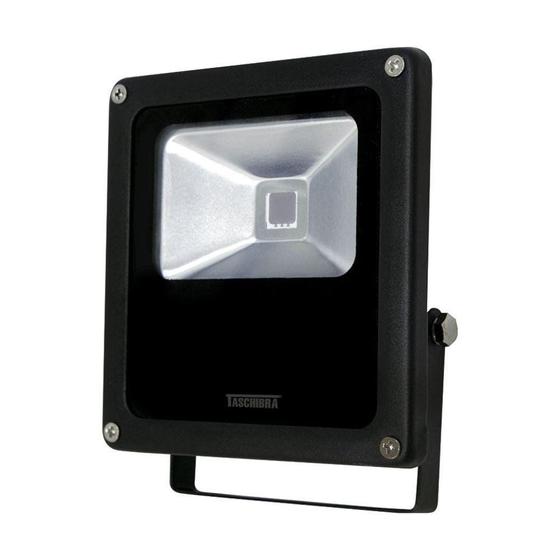 Imagem de Refletor LED 10W TR Slim 10 Preto Luz Verde - Taschibra