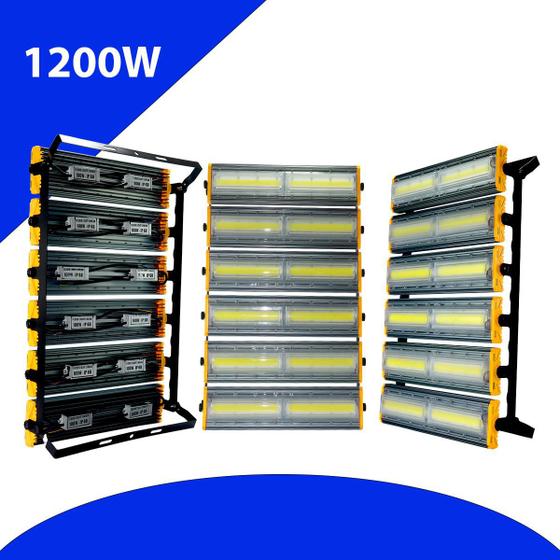 Imagem de Refletor Led 1200W Linear Duplo Branco Frio Prova d Agua IP68