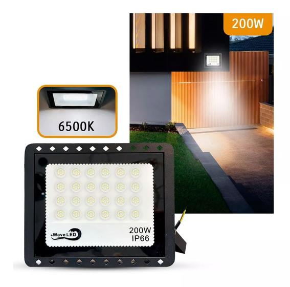 Refletor Led 200w Holofote Bivolt Prova Dágua Ip66 Menor preço em Refletor Led 200w Holofote Bivolt Prova Dágua Ip66