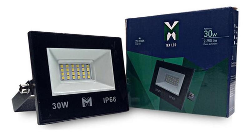 Imagem de Refletor LED 30W 6500k IP66 - Kit com 5 Unidades