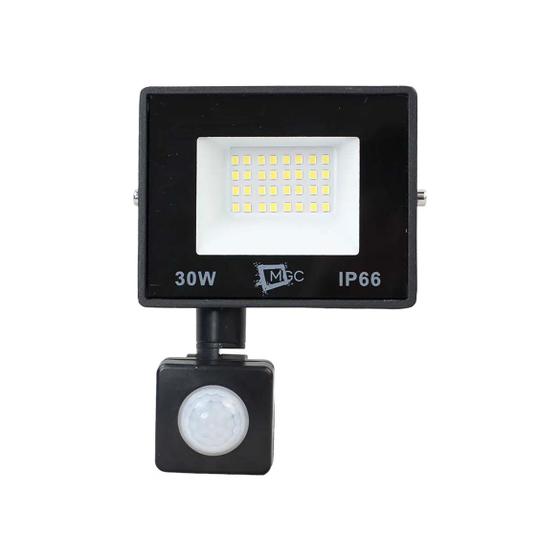 Imagem de Refletor LED 30W C/ Sensor de Presença Luz Fria GL-W30SR Megaace ST2851