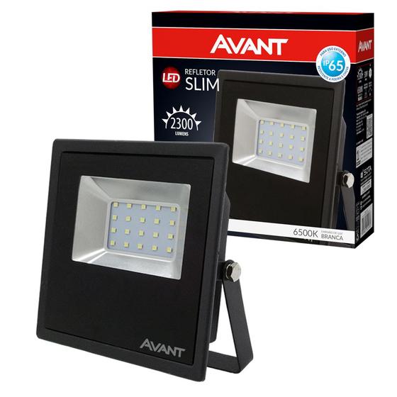 Imagem de Refletor Led 30W Cob Avant Slim  Ip65 Branco Frio 6500K