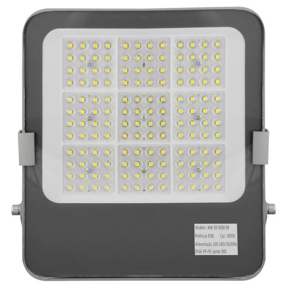 Imagem de Refletor led 50w 5000k modular ip66 6250lm 3 anos garantia