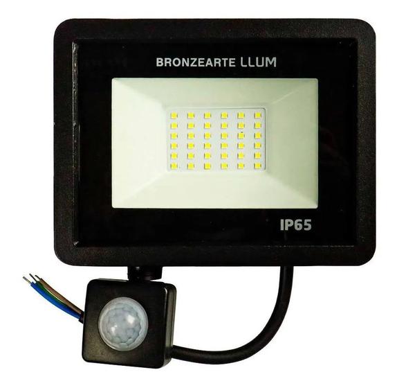 Refletor Led 50w Prova D'agua Com Sensor De Presença Bivolt 6500K Menor preço em Refletor Led 50w Prova D'agua Com Sensor De Presença Bivolt 6500K