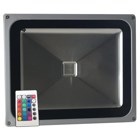 Imagem de Refletor LED 50W RGB Com controle Bivolt - Ledsafe