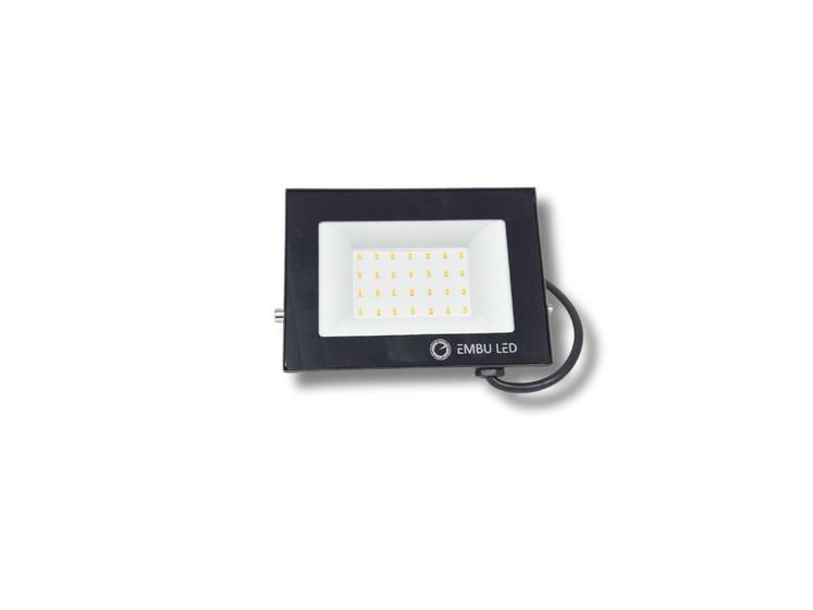 Imagem de Refletor Led 50W RGB Slim IP67 Embu Led C/ Controle Remoto