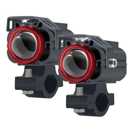 Imagem de Refletor LED 70W High/Low para Motocicleta - Par com Flanges