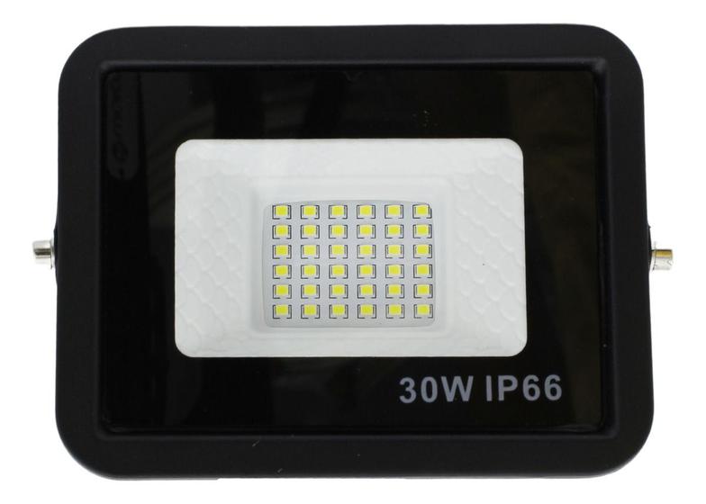 Imagem de Refletor LED Branco Holofote Bivolt 30W 6500K Alta Luminosidade 36 Leds