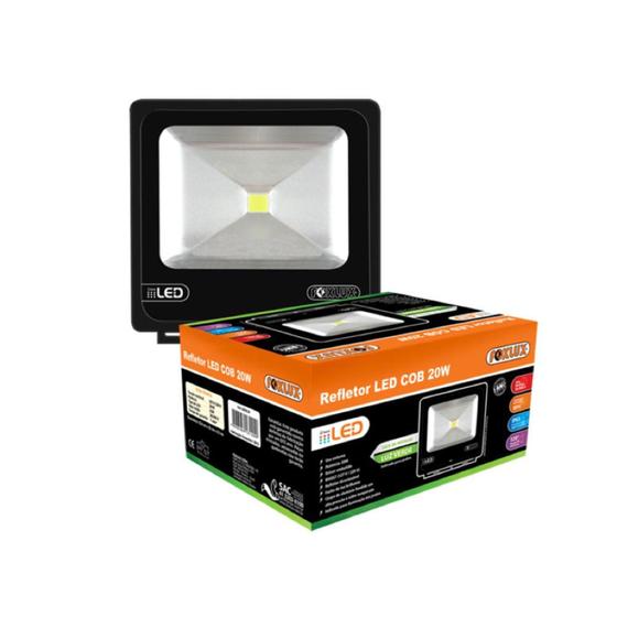 Imagem de Refletor Led Cob 30W 6500K Preto Bivolt Foxlux