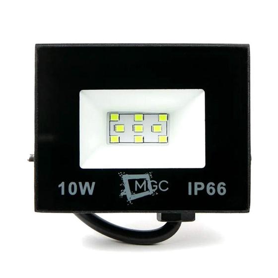 Imagem de Refletor Led Holofote 10w Slim Branco Frio Bivolt 6500K Resistente a Água Ip66 - Epm Home