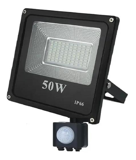 Imagem de Refletor Led Holofote 50W Com Sensor Presença E Fotocélula - Aaatop