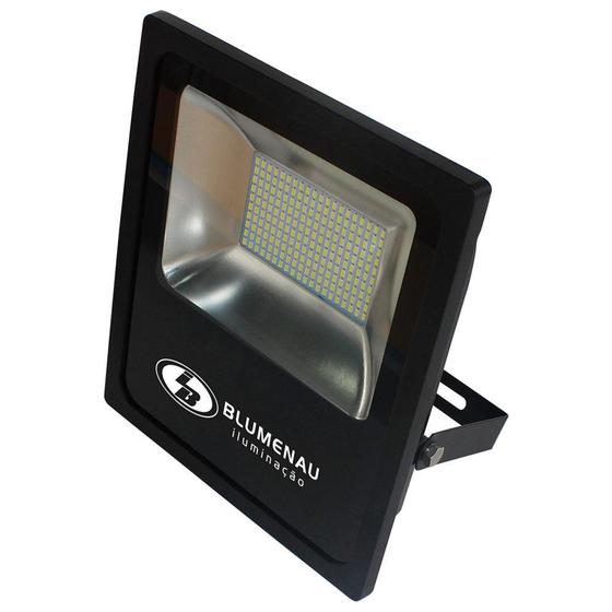 Imagem de Refletor led slim 10w preto bivolt 6000k blumenau