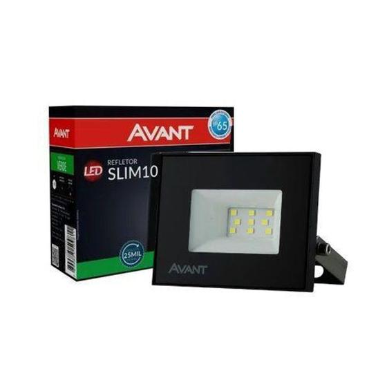 Refletor Led Slim 10w Verde Bivolt Avant Menor preço em Refletor Led Slim 10w Verde Bivolt Avant