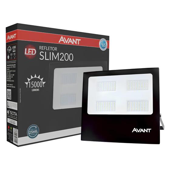 Imagem de Refletor Led Slim 200W 6500K Bivolt Avant