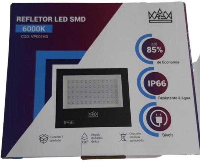 Imagem de Refletor LED SMD 100w 9.000 lumens 100%