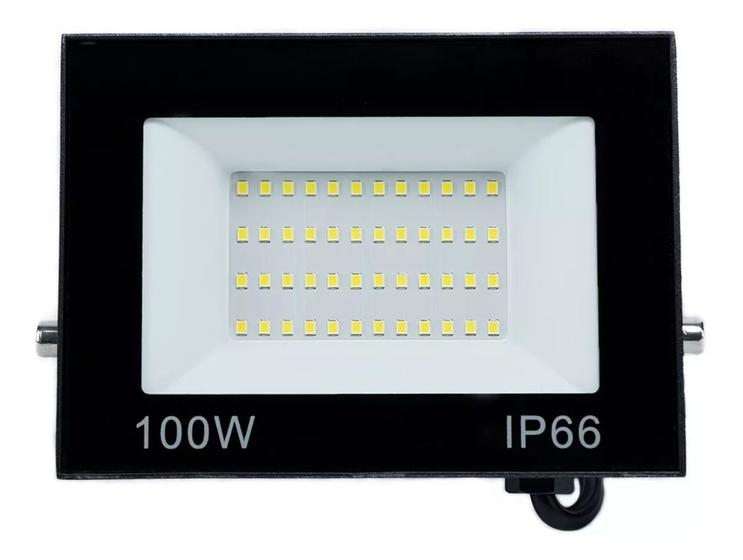 Imagem de Refletor Led Smd 100w Holofote Bivolt Ip66-6500K Branco Frio