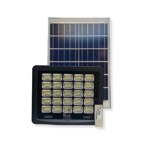 Imagem de Refletor Led Smd 300W Holofote Bivolt + Placa Solar +