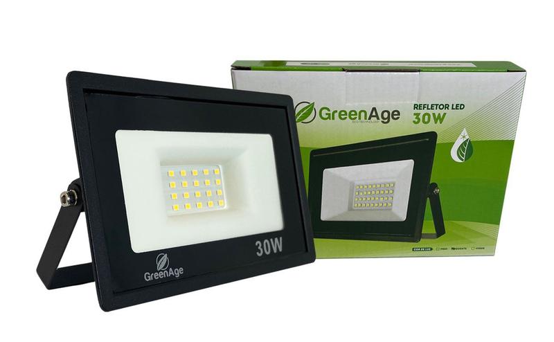 Imagem de Refletor Led Smd 30w Branco Quente Ip66 Bivolt