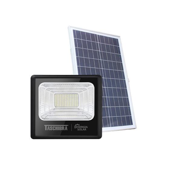 Imagem de Refletor Led Solar Taschibra TR Sun 100W Preto 6500K Luz Branca