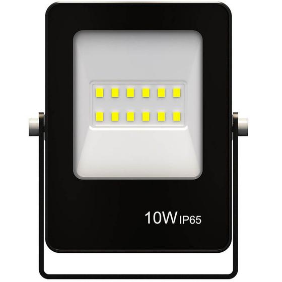 Imagem de Refletor LED Ultrafino Bivolt Preto 6500K - GAYA