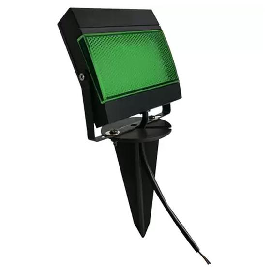 Imagem de Refletor LED Verde com Estaca p/ Jardim 7,5 W 18455 Ecoforce