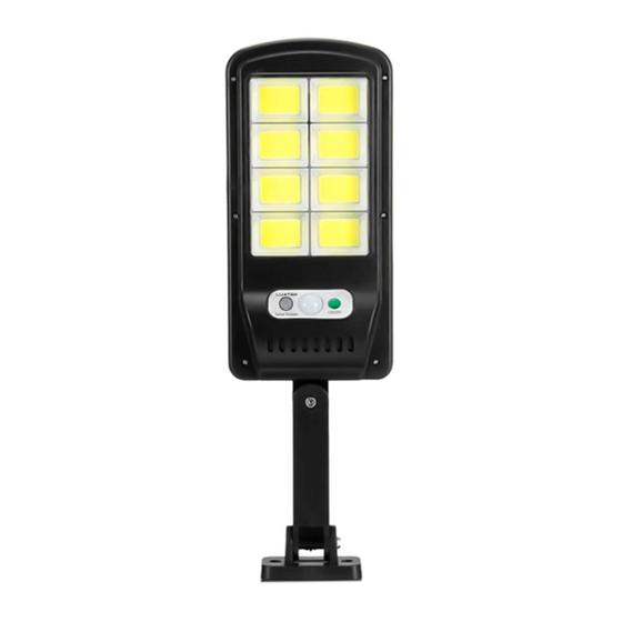 Imagem de Refletor Luminária Solar Externo 8 Leds 400w Para Parede Poste Calçada Muro Sitio