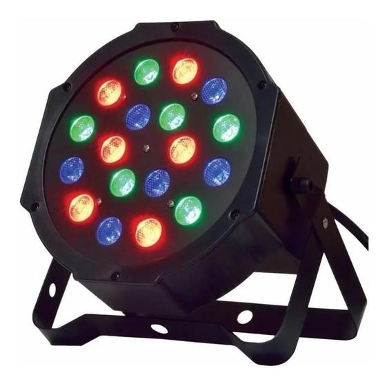 Imagem de Refletor Par Led 18 Digital Rgb Dmx Canhão Bivolt Jdb-18