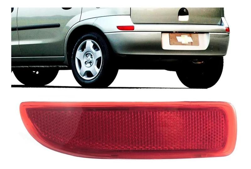 Imagem de Refletor Para-Choque Corsa Hatch 03 A 12 Vermelho Acrílico