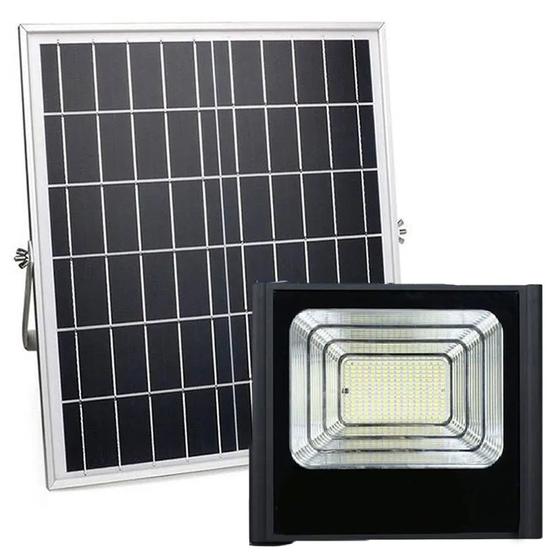 Imagem de Refletor Placa Energia Solar Led 600w Holofote luminaria Ultra Proteçao Casa Jardim