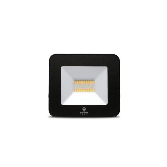 Imagem de Refletor Taschibra Smart Led Wi-Fi 20W Inteligente CCT+RGB Preto Bivolt