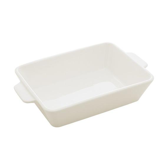 Imagem de Refratário Porcelana com Alça Basic Branco 34x20,5 cm Lyor