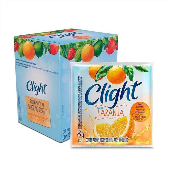 Imagem de Refresco em Pó Clight Laranja 8g Display com 15 Unidades