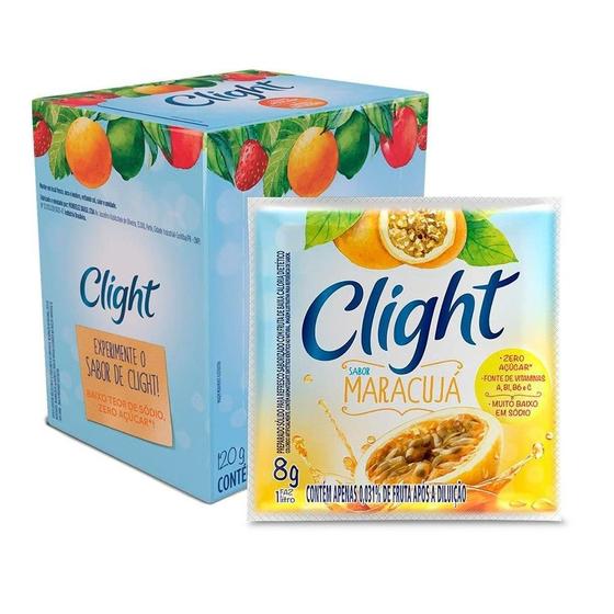Imagem de Refresco em Pó Clight Maracujá 8g Display com 15 Unidades