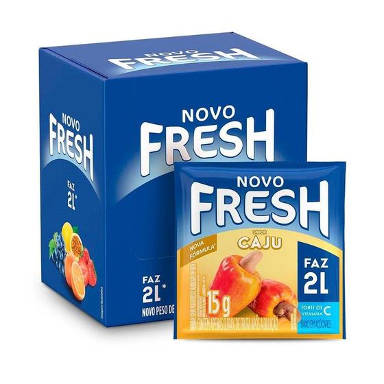 Imagem de Refresco em Pó Fresh Caju 15g Display com 15 Unidades