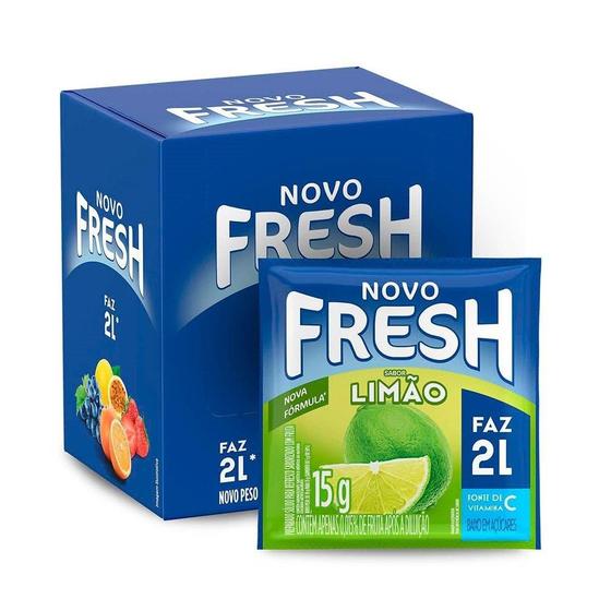Imagem de Refresco em Pó Fresh Limão 15g Display com 15 Unidades