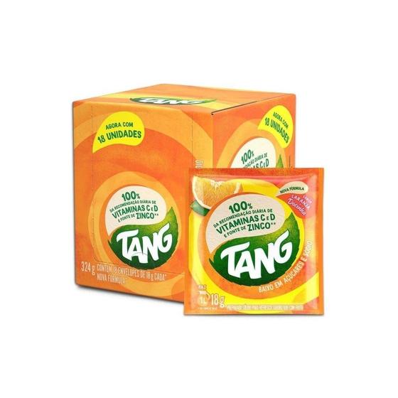 Imagem de Refresco em Pó Tang Laranja Docinha 18g - Caixa com 18 Unidades