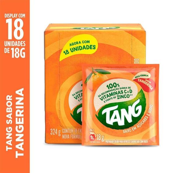Imagem de Refresco em Pó Tang Tangerina 18g Display com 18 Unidades