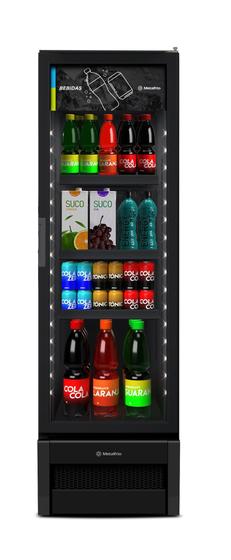 Imagem de Refrigerador 326lt p.vidro c/led black vb28rb 