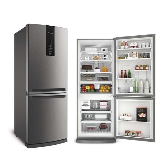 Refrigerador Brastemp Frost Free Inverse 443L Inox 127V BRE57AKANA Menor preço em Refrigerador Brastemp Frost Free Inverse 443L Inox 127V BRE57AKANA
