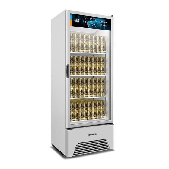 Imagem de Refrigerador Cervejeira Vitrine Metalfrio 572 Litros VN50AH Optima, Frost Free, Branco