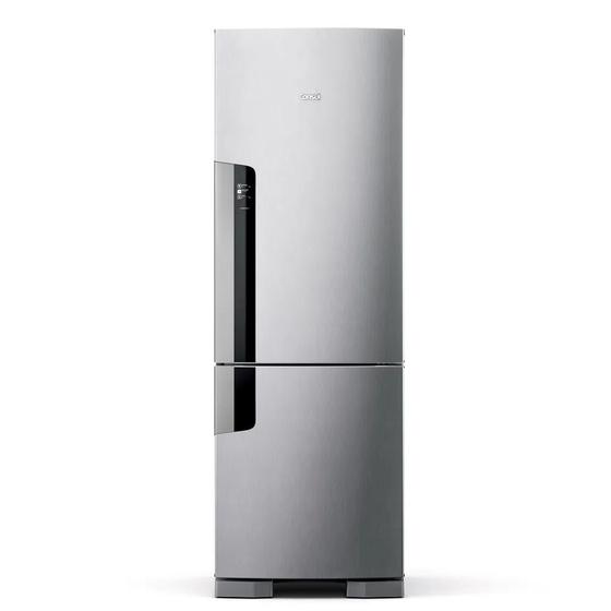 Imagem de Refrigerador Consul 397 Litros Frost Free Duplex Evox Inox Com Freezer Embaixo CRE44BK  127 Volts